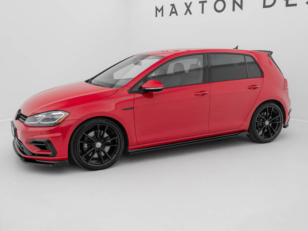 Side Skirts Diffusers V.1 Volkswagen Golf R / R-Line Mk7 Facelift