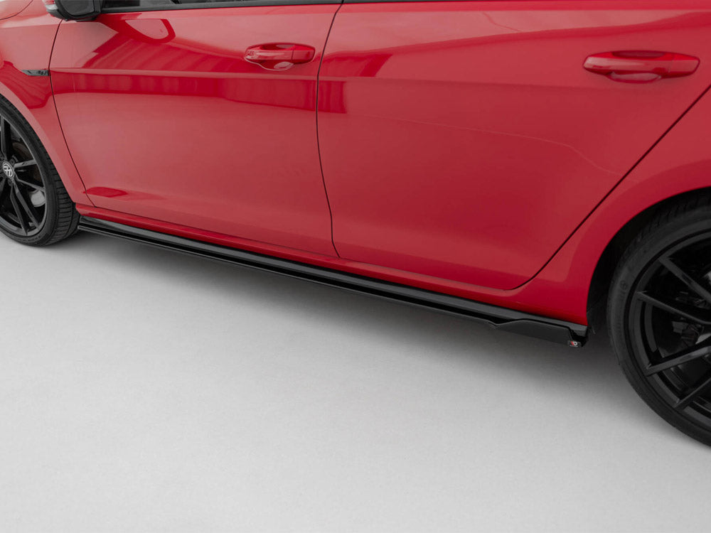 Side Skirts Diffusers V.1 Volkswagen Golf R / R-Line Mk7 Facelift