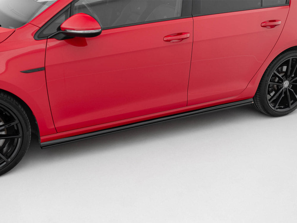 Side Skirts Diffusers V.2 Volkswagen Golf R / R-Line Mk7 Facelift