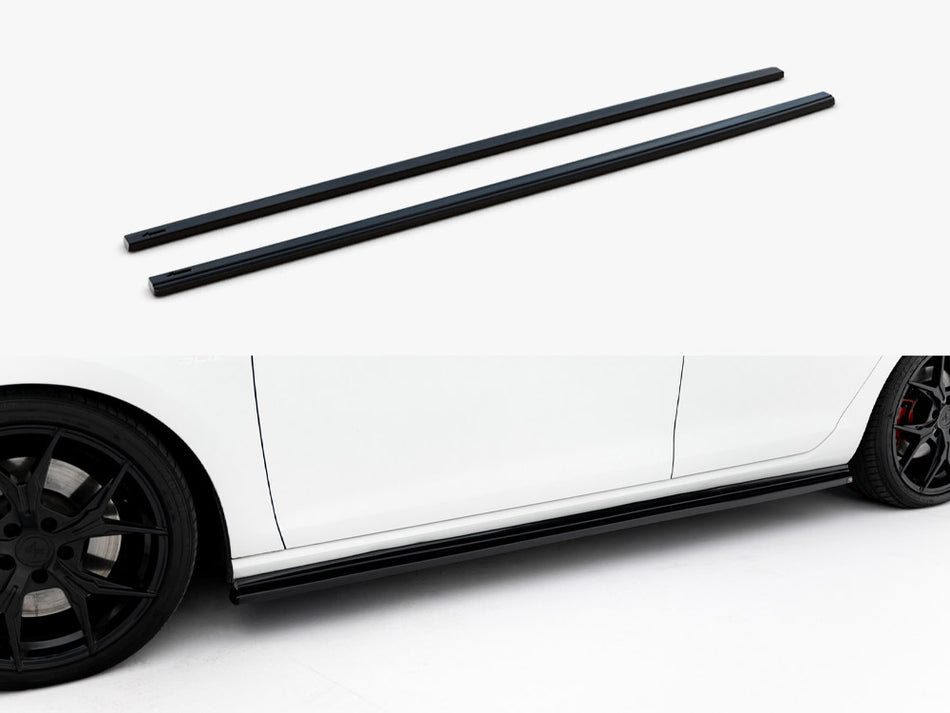 Side Skirt Diffusers V.2 Volkswagen Golf GTI / GTD Mk7 / Mk7 Facelift (narrow)