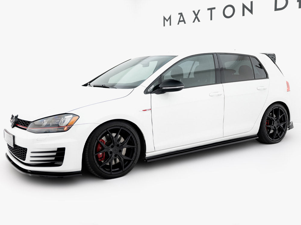 Side Skirt Diffusers V.2 Volkswagen Golf GTI / GTD Mk7 / Mk7 Facelift (narrow)