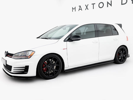 Side Skirt Diffusers V.2 Volkswagen Golf GTI / GTD Mk7 / Mk7 Facelift (narrow)