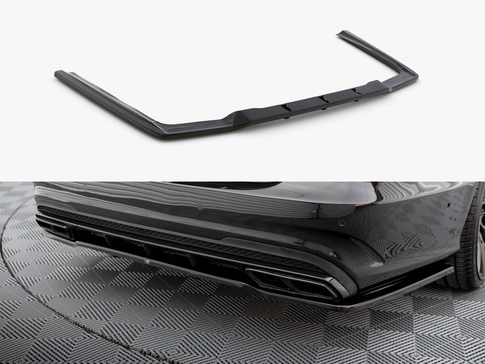 Rear Splitter (Vertical Bars) Mercedes E63 AMG Sedan W212 Facelift