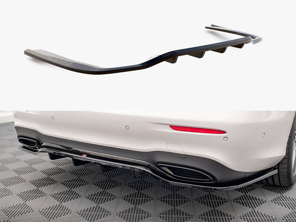 Rear Splitter (Vertical Bars) Mercedes E AMG-Line Sedan W213 Facelift