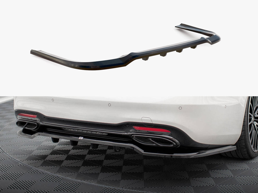Rear Splitter (Vertical Bars) Mercedes-Benz S AMG-Line W222 Facelift