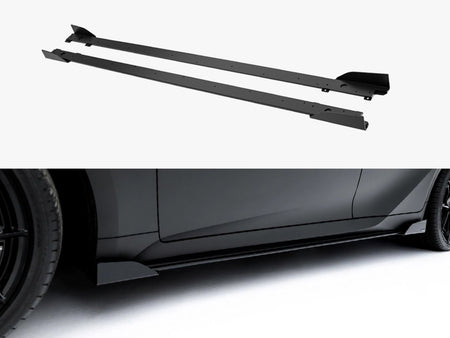 Street PRO Side Skirt Diffusers + Flaps Lexus IS 500 Mk3 Facelift 2 (XE30)