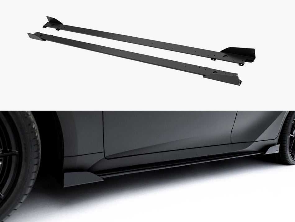 Street PRO Side Skirt Diffusers + Flaps Lexus IS 500 Mk3 Facelift 2 (XE30)