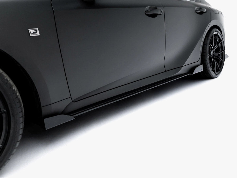 Street PRO Side Skirt Diffusers + Flaps Lexus IS 500 Mk3 Facelift 2 (XE30)