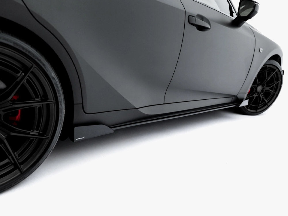 Street PRO Side Skirt Diffusers + Flaps Lexus IS 500 Mk3 Facelift 2 (XE30)