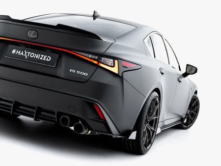 Street PRO Rear Side Splitters + Flaps Lexus IS 500 Mk3 Facelift 2 (XE30)