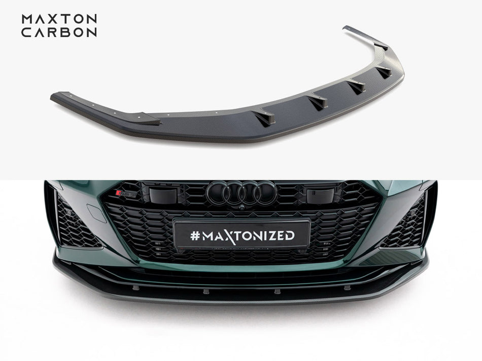 Prepreg Carbon Fiber Front Splitter Audi RS7 C8