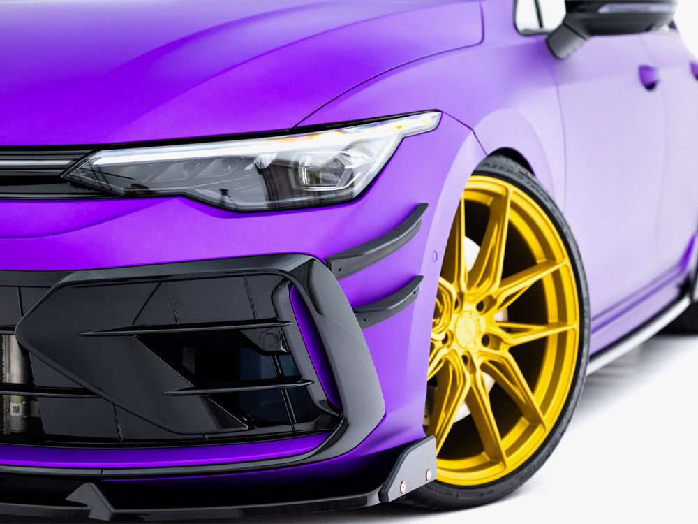 Front Bumper Wings (Canards) Volkswagen Golf R Hatchback / Variant Mk8 Facelift
