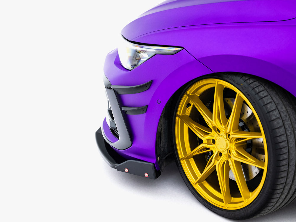 Front Bumper Wings (Canards) Volkswagen Golf R Hatchback / Variant Mk8 Facelift