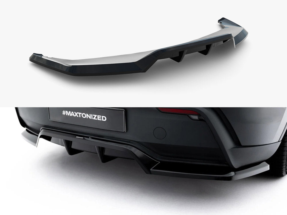 Rear Splitter (Vertical Bars) Tesla Model Y Premium Mk1 Facelift