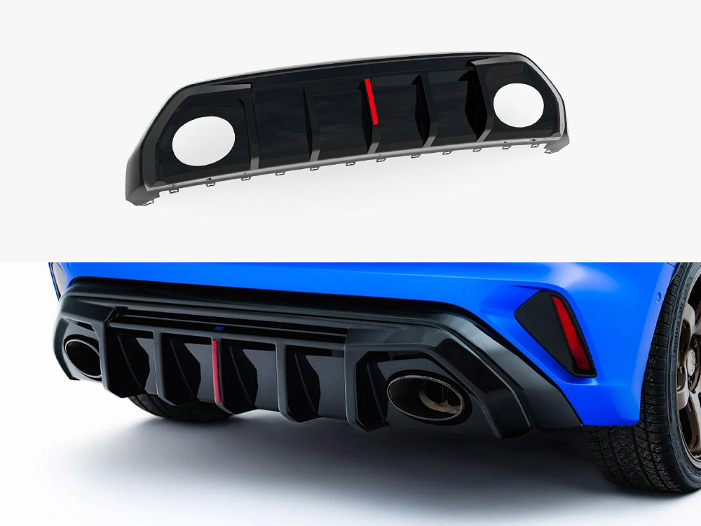 Rear Valance Audi RS3 8Y Sportback 8Y Facelift (Version with original reflector)