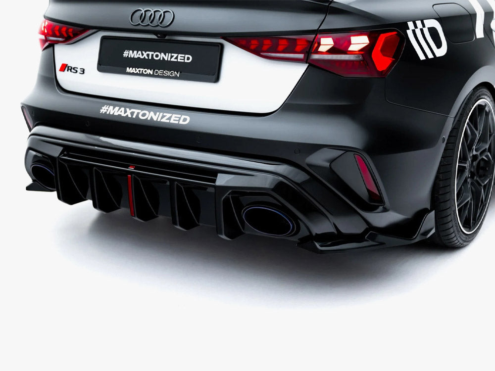 Rear Side Splitters V.2 Audi RS3 Sedan 8Y Facelift