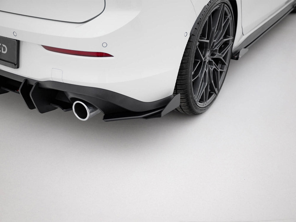 Street Pro Rear Side Splitters + Flaps Volkswagen Golf GTI / GTE / R-Line Mk8