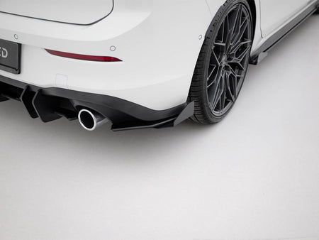 Street Pro Rear Side Splitters + Flaps Volkswagen Golf GTI / GTE / R-Line Mk8