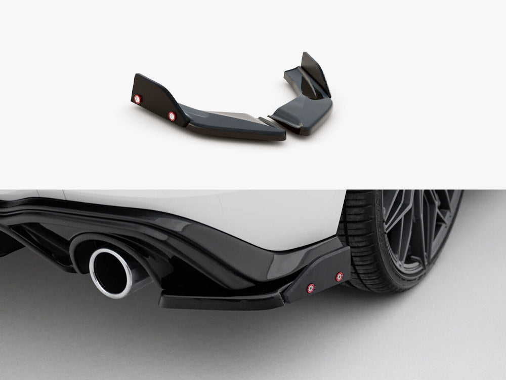 Rear Side Splitters V.2 + Flaps Volkswagen Golf GTI / GTE Mk8