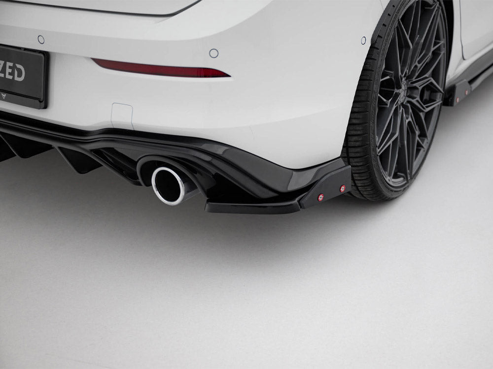 Rear Side Splitters V.2 + Flaps Volkswagen Golf GTI / GTE Mk8