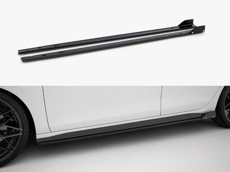 Side Skirts Diffusers V.2 + Flaps Volkswagen Golf GTI / GTE / GTI Clubsport / GTD / R-Line Mk8