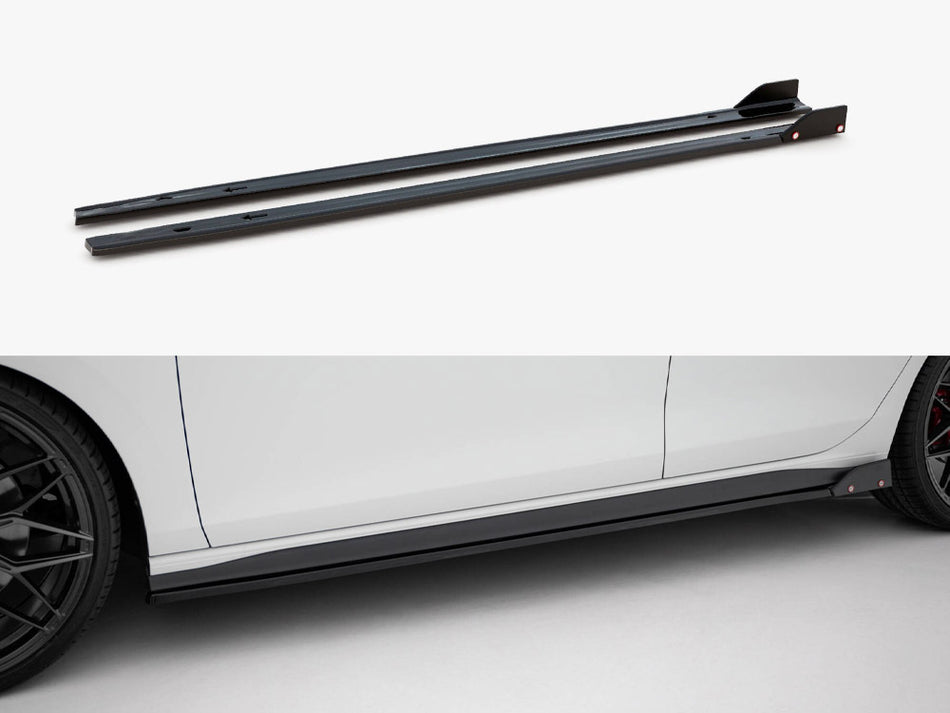 Side Skirts Diffusers V.2 + Flaps Volkswagen Golf GTI / GTE / GTI Clubsport / GTD / R-Line Mk8