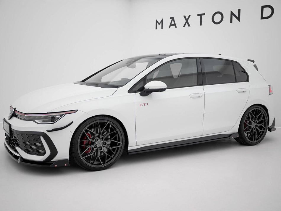 Side Skirts Diffusers V.2 + Flaps Volkswagen Golf GTI / GTE / GTI Clubsport / GTD / R-Line Mk8