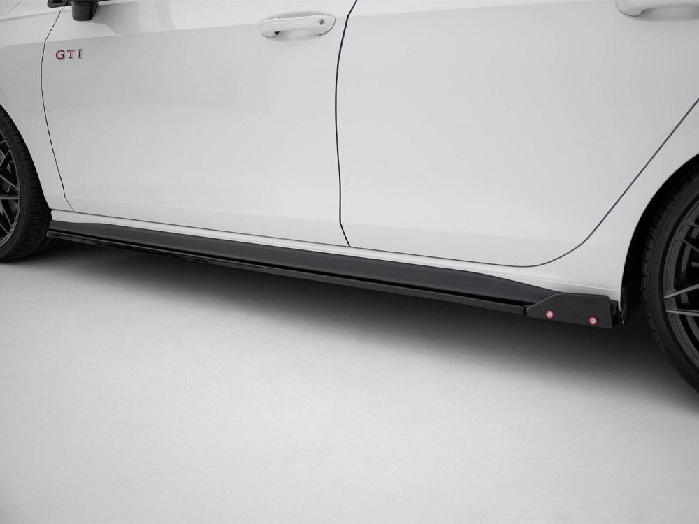 Side Skirts Diffusers V.2 + Flaps Volkswagen Golf GTI / GTE / GTI Clubsport / GTD / R-Line Mk8