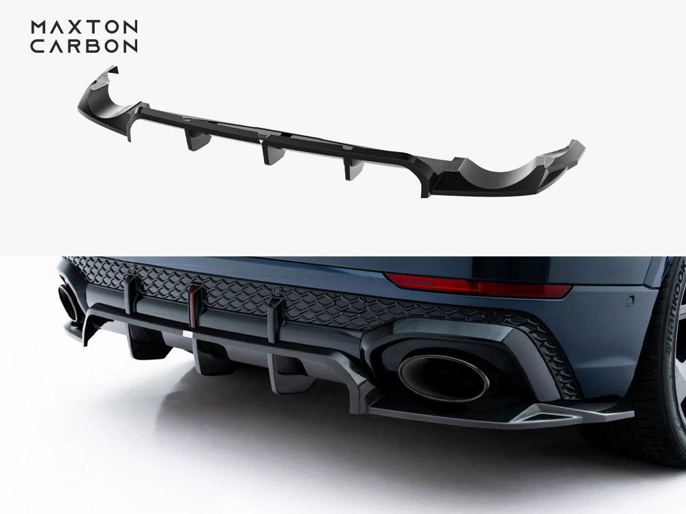 Prepreg Carbon Fiber Rear Splitter (Vertical Bars) Audi RSQ8 Mk1 Facelift