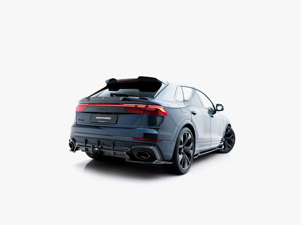 Prepreg Carbon Fiber Rear Splitter (Vertical Bars) Audi RSQ8 Mk1 Facelift