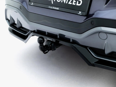 Rear Splitter (Vertical Bars) V.4 Cupra Terramar Mk1 (Version with towbar)