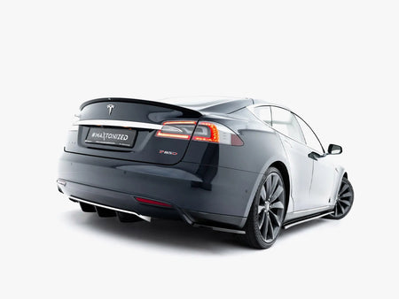 Maxton Design Rear Side Splitters V.1 Tesla Model S Mk1