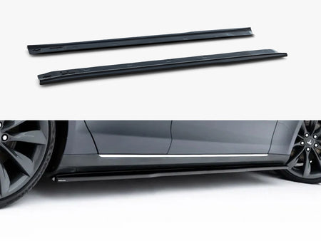 Maxton Design Side Skirt Diffusers V.2 Tesla Model S Mk1