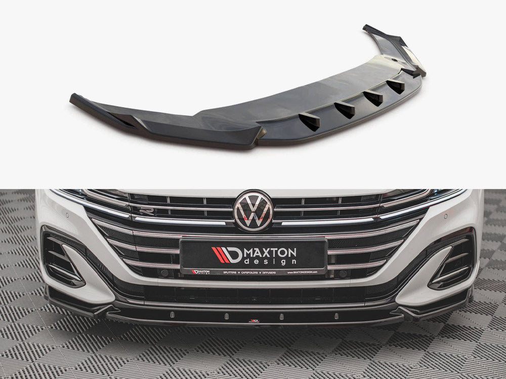 Maxton Design Front Splitter V.1 Volkswagen Arteon R-Line Sedan / Shooting Brake Mk1 Facelift