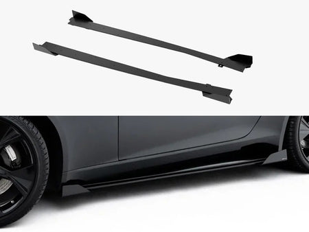 Maxton Design Street PRO Side Skirt Diffusers + Flaps Jaguar F-Type X152 Facelift 2