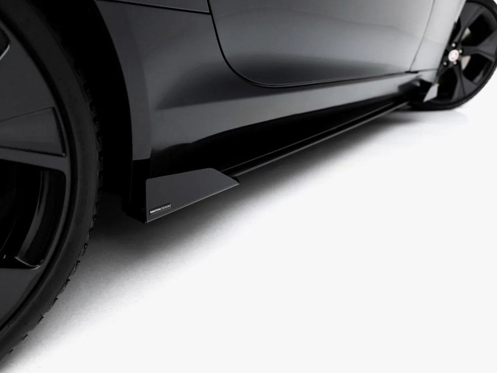 Maxton Design Street PRO Side Skirt Diffusers + Flaps Jaguar F-Type X152 Facelift 2