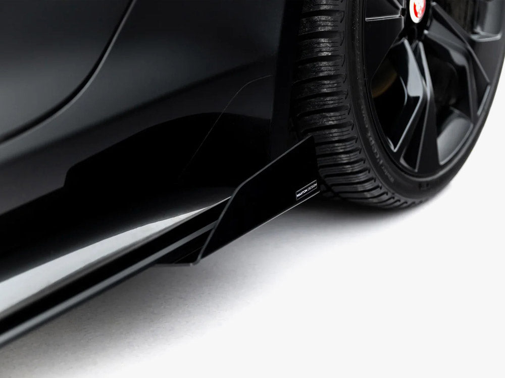 Maxton Design Street PRO Side Skirt Diffusers + Flaps Jaguar F-Type X152 Facelift 2
