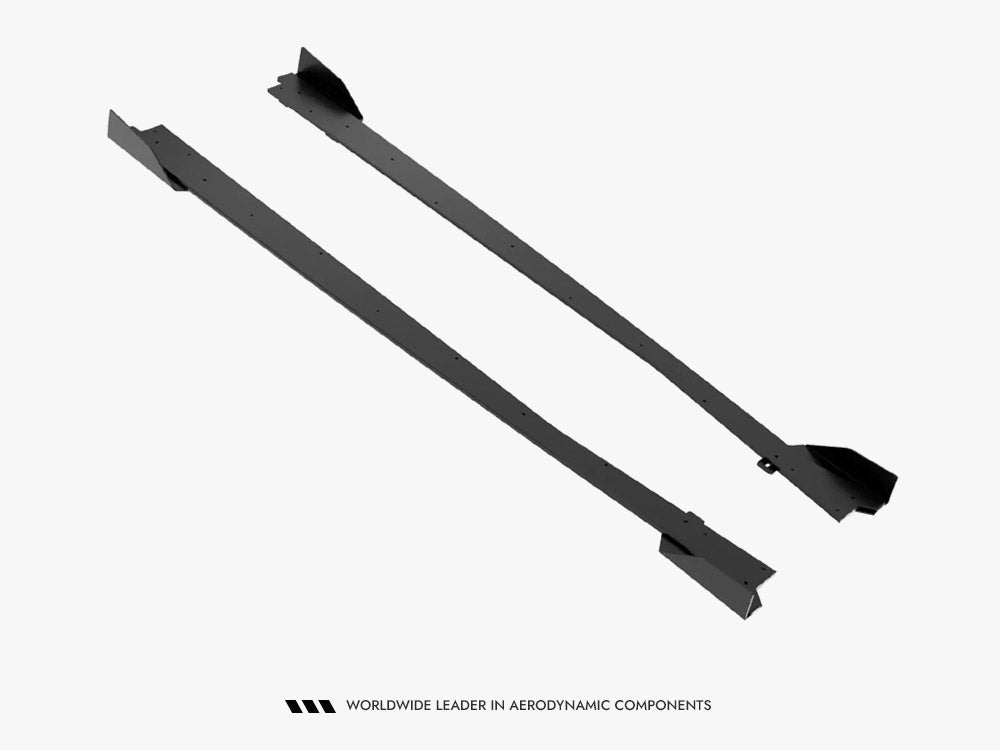 Maxton Design Street PRO Side Skirt Diffusers + Flaps Jaguar F-Type X152 Facelift 2