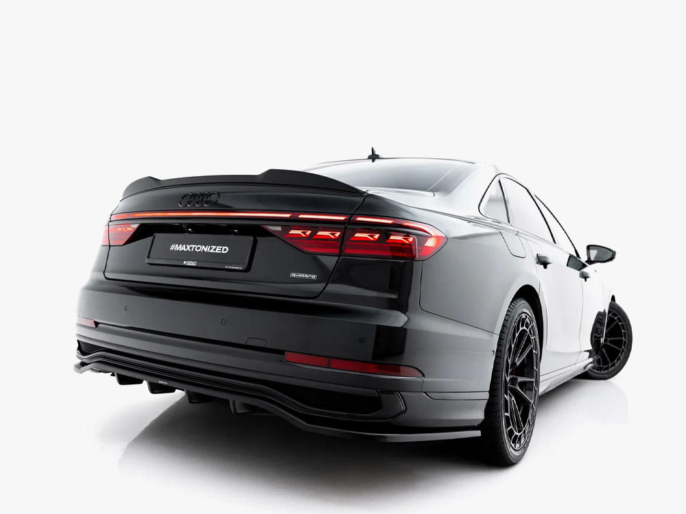 Maxton Design Rear Splitter (Vertical Bars) Audi A8 S Line Long D5 Facelift