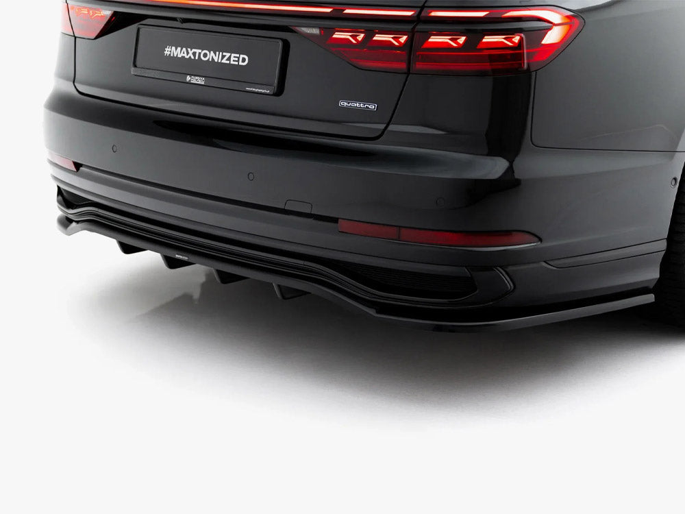 Maxton Design Rear Splitter (Vertical Bars) Audi A8 S Line Long D5 Facelift