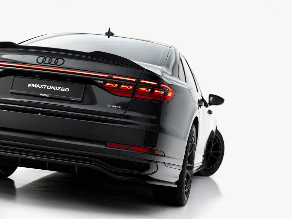 Maxton Design Rear Splitter (Vertical Bars) Audi A8 S Line Long D5 Facelift
