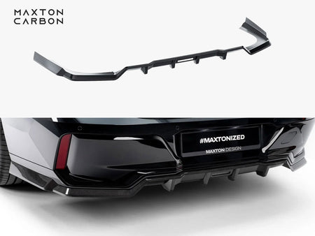 Maxton Design Prepreg Carbon Fiber Rear Splitter (Vertical Bars) BMW 7 M-Pack / i7 M-Pack G70