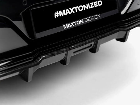 Maxton Design Prepreg Carbon Fiber Rear Splitter (Vertical Bars) BMW 7 M-Pack / i7 M-Pack G70