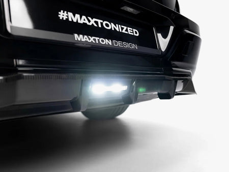 Maxton Design Prepreg Carbon Fiber Rear Splitter (Vertical Bars) BMW 7 M-Pack / i7 M-Pack G70
