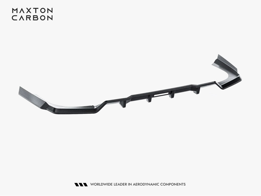 Maxton Design Prepreg Carbon Fiber Rear Splitter (Vertical Bars) BMW 7 M-Pack / i7 M-Pack G70