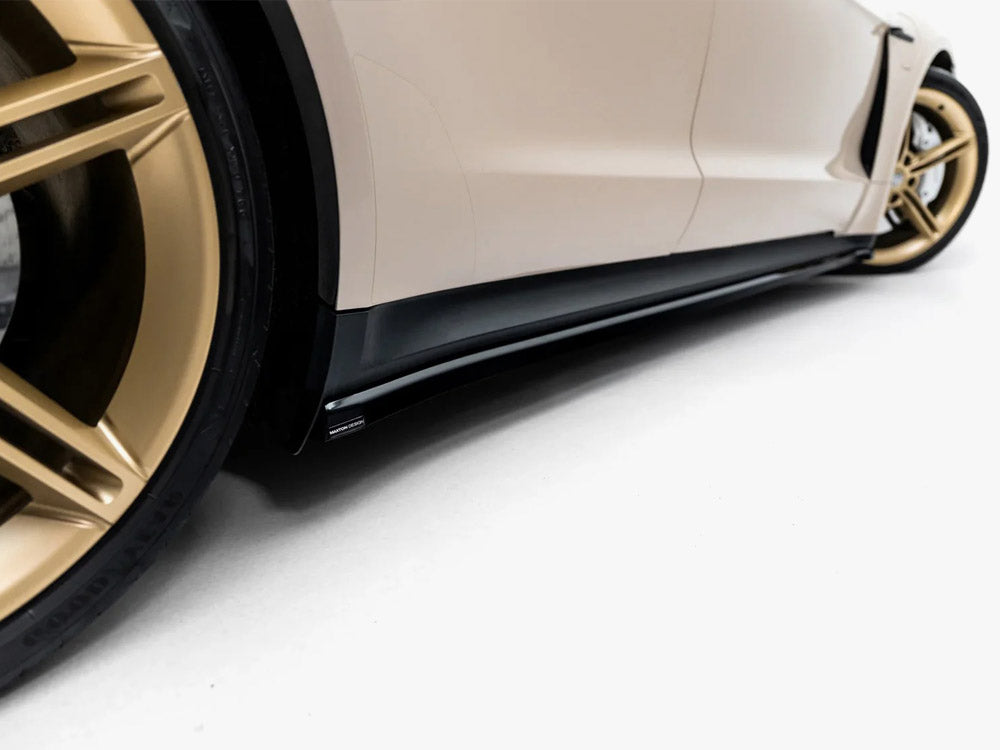Maxton Design Side Skirt Diffusers Porsche Taycan / Taycan 4 / Taycan 4S / Taycan GTS Mk1