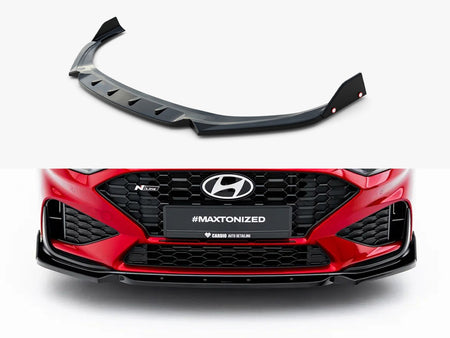 Maxton Design Front Splitter V.1 + Flaps Hyundai i30 N / N Line Wagon Mk3 Facelift