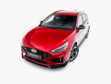 Maxton Design Front Splitter V.1 + Flaps Hyundai i30 N / N Line Wagon Mk3 Facelift