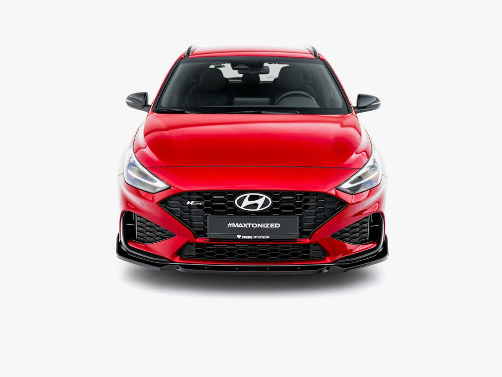 Maxton Design Front Splitter V.1 + Flaps Hyundai i30 N / N Line Wagon Mk3 Facelift