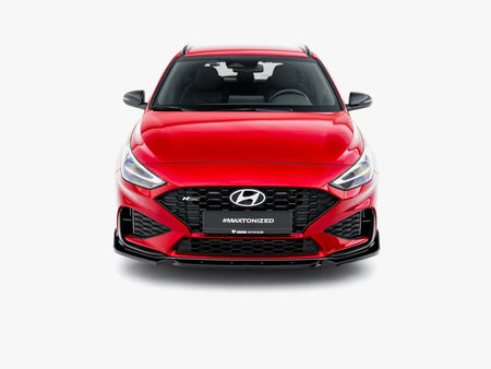Maxton Design Front Splitter V.1 + Flaps Hyundai i30 N / N Line Wagon Mk3 Facelift